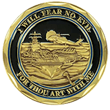 Navy Psalms 23 Challenge Coin