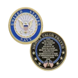 Hero's Valor Navy Prayer Challenge Coin