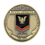 U.S. Navy Petty Officer Third Class Challenge Coin